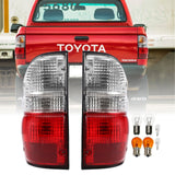 2001-2004 Toyota Tacoma Red/Clear Tail Lights
