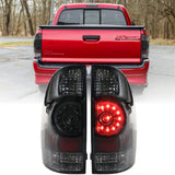 2005-2015 Toyota Tacoma Black Smoke LED Tail Lights