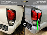 2016-2022 Toyota Tacoma TRD Pro Style Black/Clear Tail Lights Set