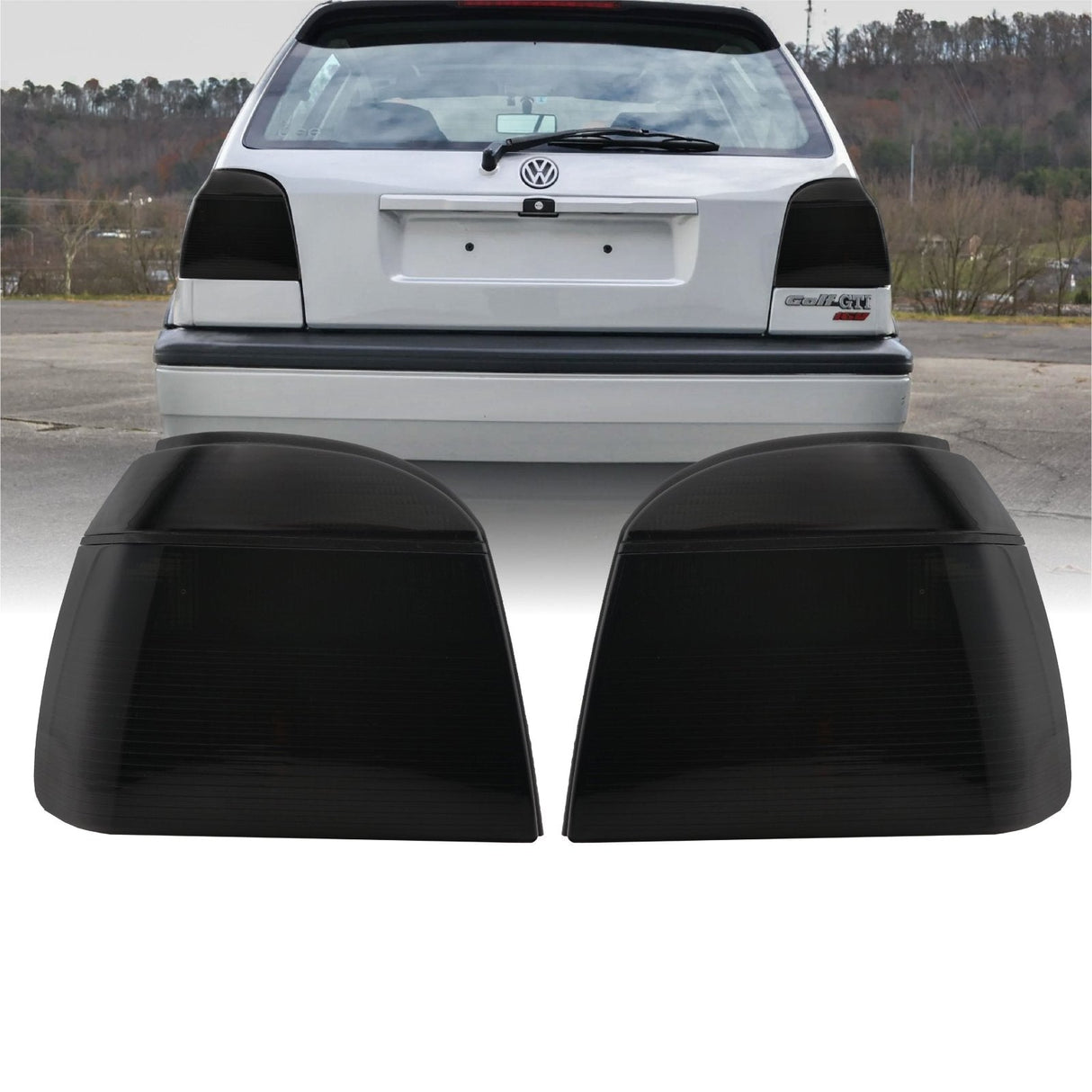 1993-1999 Volkswagen Golf GTI Euro OE Style All Smoke Tail Lights