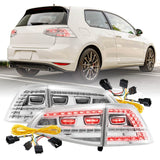 2015-2017 Volkswagen Golf Depo Ecode All Clear 4pc Tail Light Set