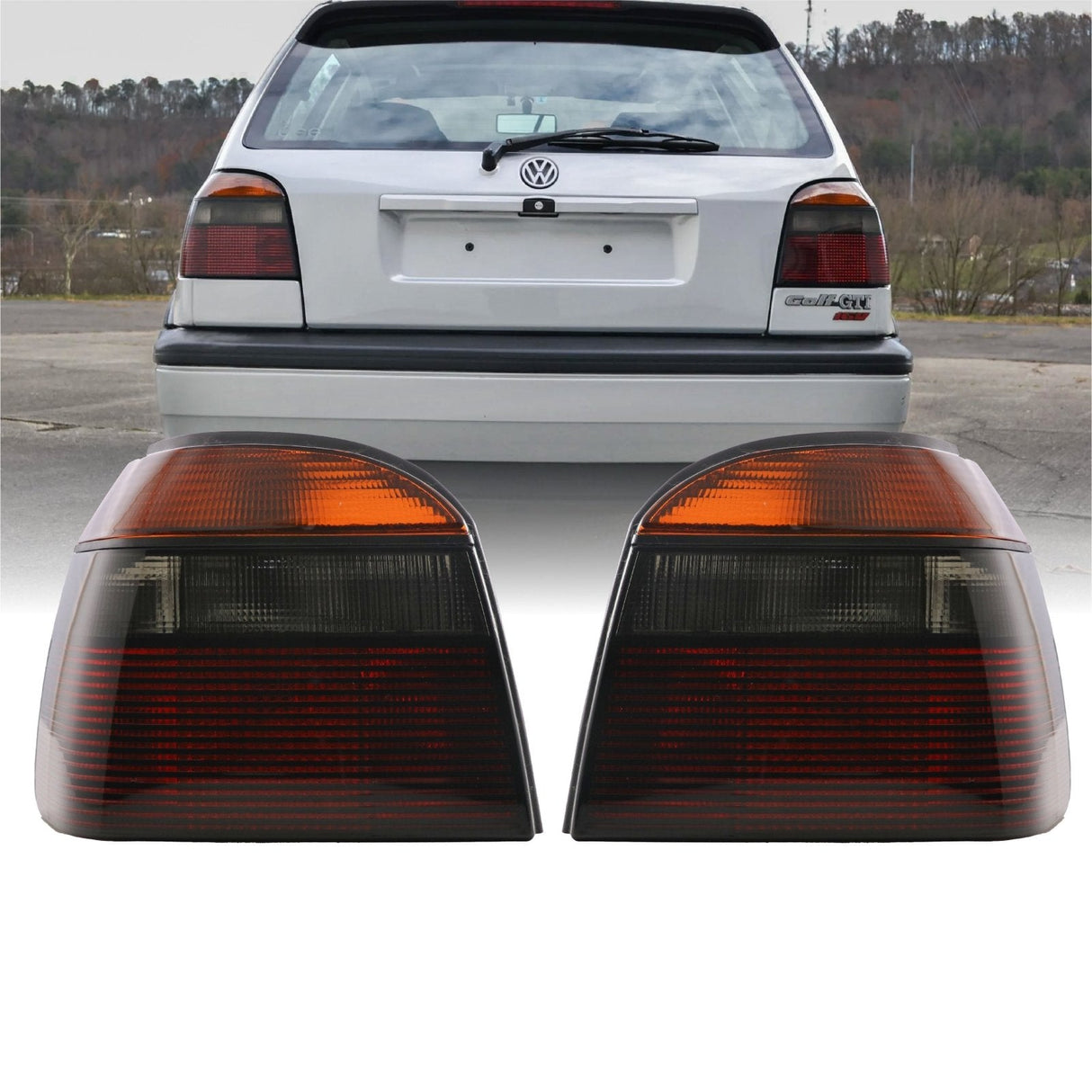 1993-1999 Volkswagen Golf Euro GTI Look Tail Lights Set