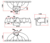 VW MKIV GTI T25 turbo manifold external wastegate