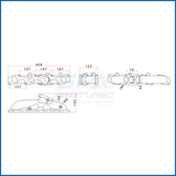 Toyota Diesel 3L 5L T25 turbo manifold