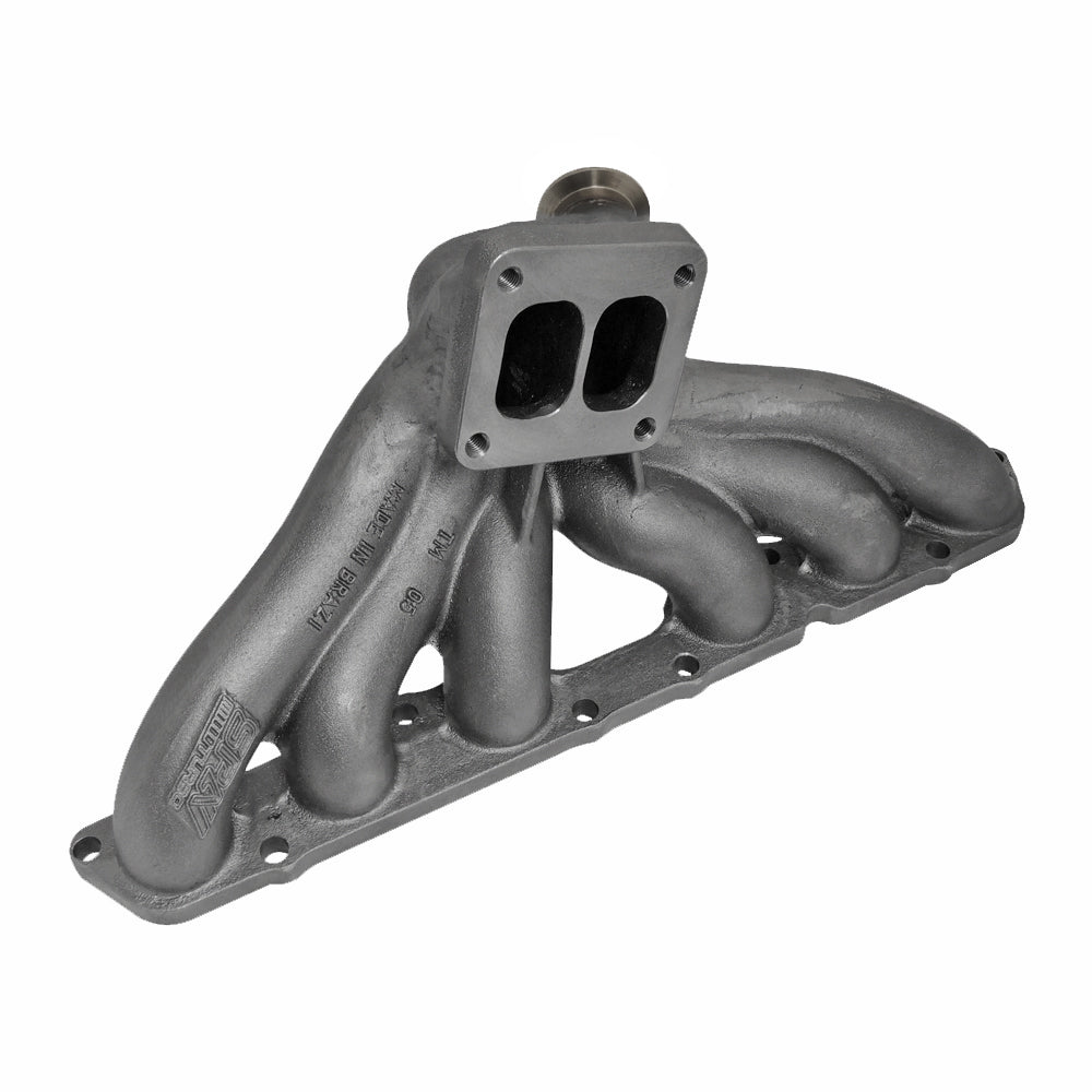 Toyota Supra Soarer Lexus IS300 GS 2JZ-GE T4 Twin Scroll Flow Top Mount Turbo Manifold - 44mm Vband Wastegate Flange