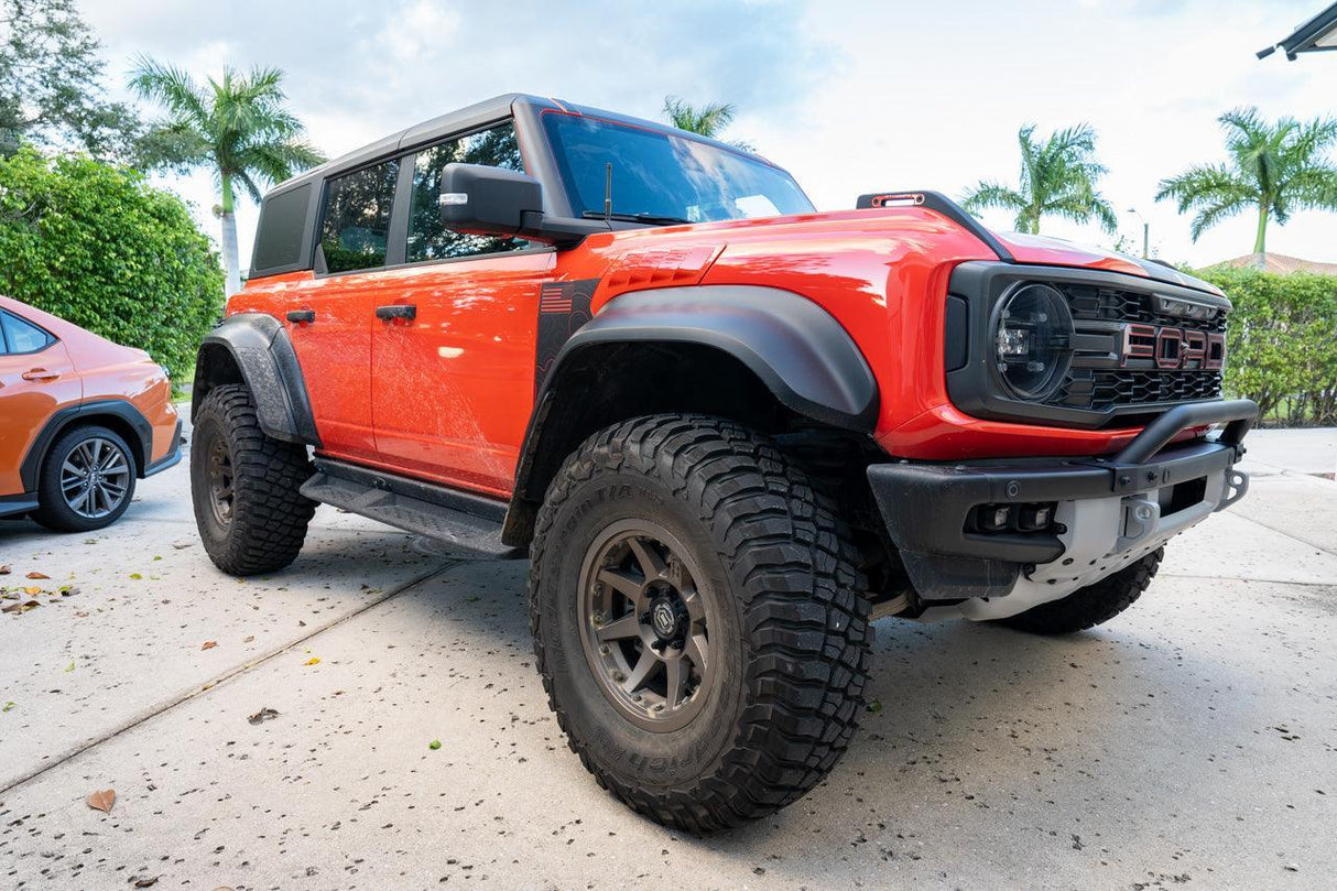 Topo American Flag Fender Overlays (Clear) - 2022+ Bronco Raptor