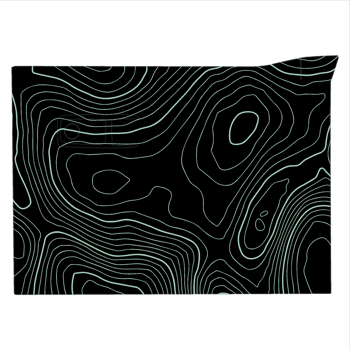 Topo Glovebox Overlay Kit (Printed Series) - 2021+ Bronco