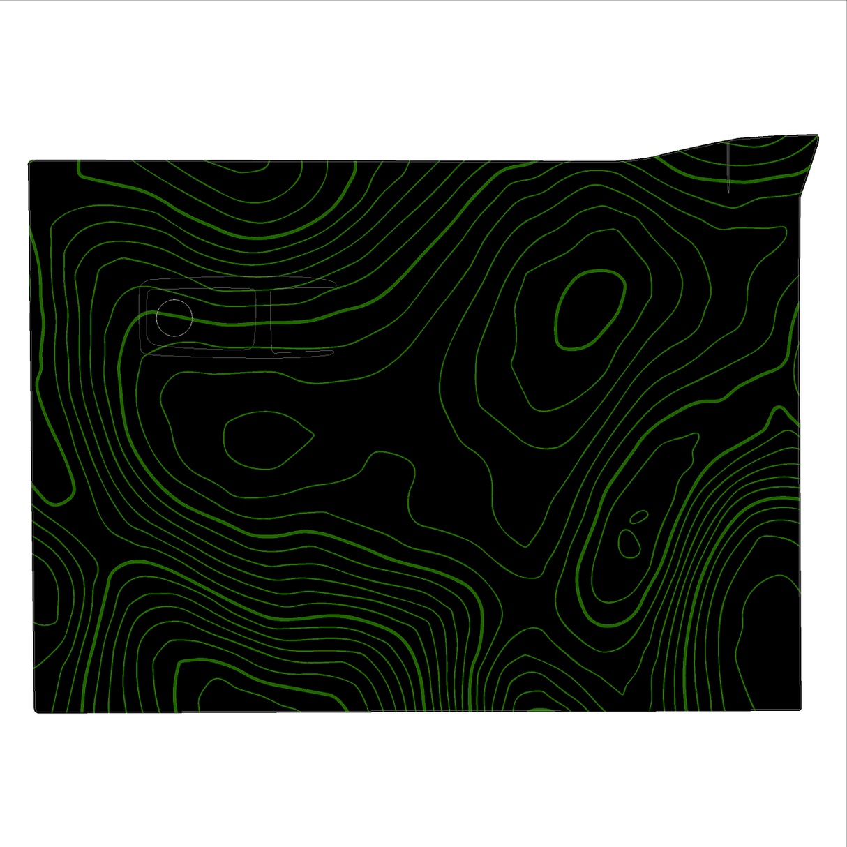 Topo Glovebox Overlay Kit (Printed Series) - 2021+ Bronco