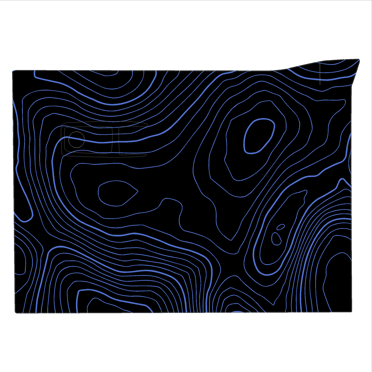 Topo Glovebox Overlay Kit (Printed Series) - 2021+ Bronco