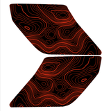 Topo Interior Door Handle Overlays - 2021+ Bronco