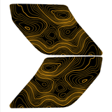 Topo Interior Sun Visor Overlays (Printed Series) - 2021+ Bronco (with Homelink)