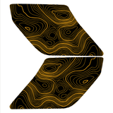 Topo Interior Sun Visor Overlays (Printed Series) - 2021+ Bronco (NO Homelink)