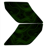 Topo Interior Lower Front Door Card Insert Overlays (Printed Series) - 2021+ Bronco 4 Door