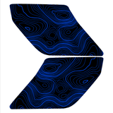 Topo Interior Sun Visor Overlays (Printed Series) - 2021+ Bronco (NO Homelink)