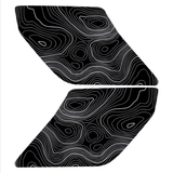 Topo Interior Sun Visor Overlays (Printed Series) - 2021+ Bronco (NO Homelink)