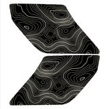 Topo Interior Lower Door Card Insert Overlays (Printed Series) - 2021+ Bronco 2 Door