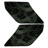 Topo Interior Lower Front Door Card Insert Overlays (Printed Series) - 2021+ Bronco 4 Door