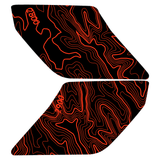 Topo Interior Lower Front Door Card Insert Overlays (Printed Series) - 2021+ Bronco 4 Door