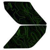 Topo Interior Sun Visor Overlays (Printed Series) - 2021+ Bronco (NO Homelink)