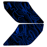 Topo Interior Sun Visor Overlays (Printed Series) - 2021+ Bronco (with Homelink)