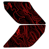 Topo Interior Lower Front Door Card Insert Overlays (Printed Series) - 2021+ Bronco 4 Door