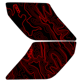 Topo Interior Sun Visor Overlays (Printed Series) - 2021+ Bronco (with Homelink)