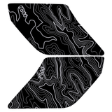Topo Interior Sun Visor Overlays (Printed Series) - 2021+ Bronco (with Homelink)