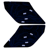 Topo Interior Lower Front Door Card Insert Overlays (Printed Series) - 2021+ Bronco 4 Door