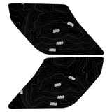 Topo Interior Sun Visor Overlays (Printed Series) - 2021+ Bronco (with Homelink)