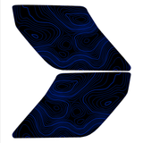 Topo Interior Lower Front Door Card Insert Overlays (Printed Series) - 2021+ Bronco 4 Door