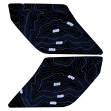 Topo Interior Sun Visor Overlays (Printed Series) - 2021+ Bronco (NO Homelink)