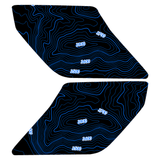 Topo Interior Sun Visor Overlays (Printed Series) - 2021+ Bronco (NO Homelink)