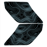 Topo Interior Lower Front Door Card Insert Overlays (Printed Series) - 2021+ Bronco 4 Door