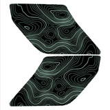 Topo Interior Lower Front Door Card Insert Overlays (Printed Series) - 2021+ Bronco 4 Door