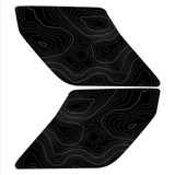 Topo Interior Lower Front Door Card Insert Overlays (Printed Series) - 2021+ Bronco 4 Door