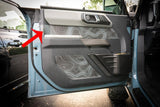 Topo Front Interior Upper Door Card Insert Overlays (Printed Series) - 2021+ Bronco 4 Door