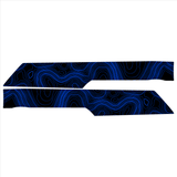 Topo Front Interior Upper Door Card Insert Overlays (Printed Series) - 2021+ Bronco 4 Door