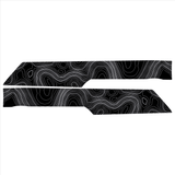 Topo Front Interior Upper Door Card Insert Overlays (Printed Series) - 2021+ Bronco 4 Door