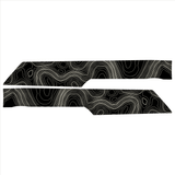 Topo Rear Interior Upper Door Card Insert Overlays (Printed Series) - 2021+ Bronco 4 Door