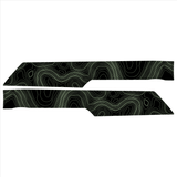 Topo Rear Interior Lower Door Card Insert Overlays (Printed Series) - 2021+ Bronco 4 Door