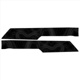 Topo Rear Interior Upper Door Card Insert Overlays (Printed Series) - 2021+ Bronco 4 Door