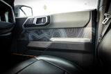 Topo Front Interior Upper Door Card Insert Overlays (Printed Series) - 2021+ Bronco 4 Door