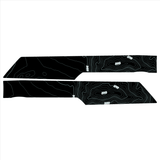 Topo Rear Interior Upper Door Card Insert Overlays (Printed Series) - 2021+ Bronco 4 Door