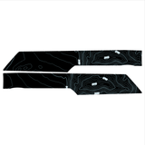 Topo Front Interior Upper Door Card Insert Overlays (Printed Series) - 2021+ Bronco 4 Door