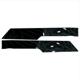 Topo Rear Interior Lower Door Card Insert Overlays (Printed Series) - 2021+ Bronco 4 Door
