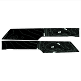Topo Rear Interior Lower Door Card Insert Overlays (Printed Series) - 2021+ Bronco 4 Door