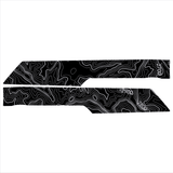 Topo Front Interior Upper Door Card Insert Overlays (Printed Series) - 2021+ Bronco 4 Door