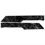 Topo Rear Interior Lower Door Card Insert Overlays (Printed Series) - 2021+ Bronco 4 Door