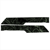 Topo Front Interior Upper Door Card Insert Overlays (Printed Series) - 2021+ Bronco 4 Door