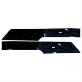 Topo Front Interior Upper Door Card Insert Overlays (Printed Series) - 2021+ Bronco 4 Door